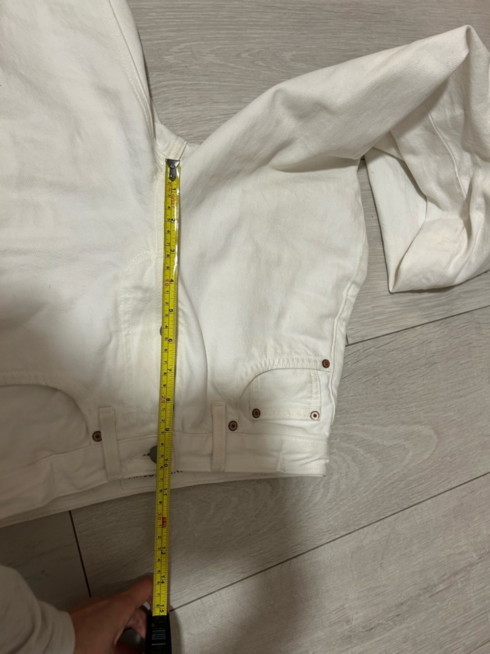 Aritzia White Jeans — The Denim Forum Joni - Picture 5 of 5